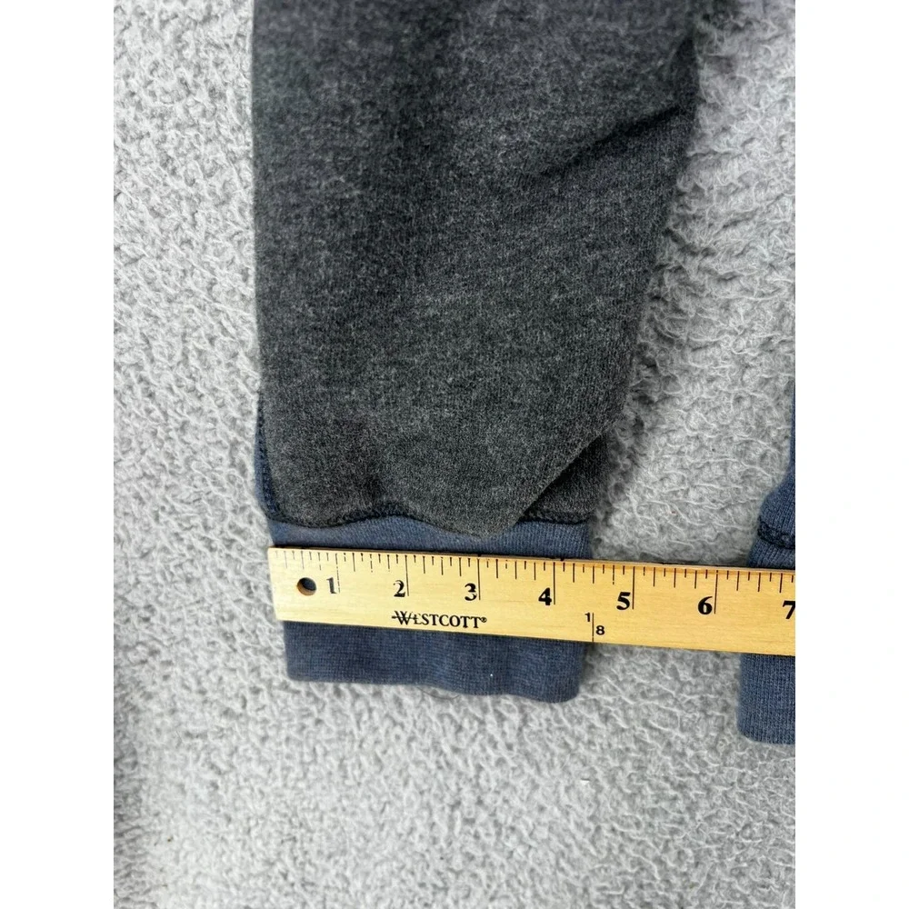 Tommy‎ Bahama Sweater Mens XL Gray Blue Button Island Modern Fit Mock Fleece